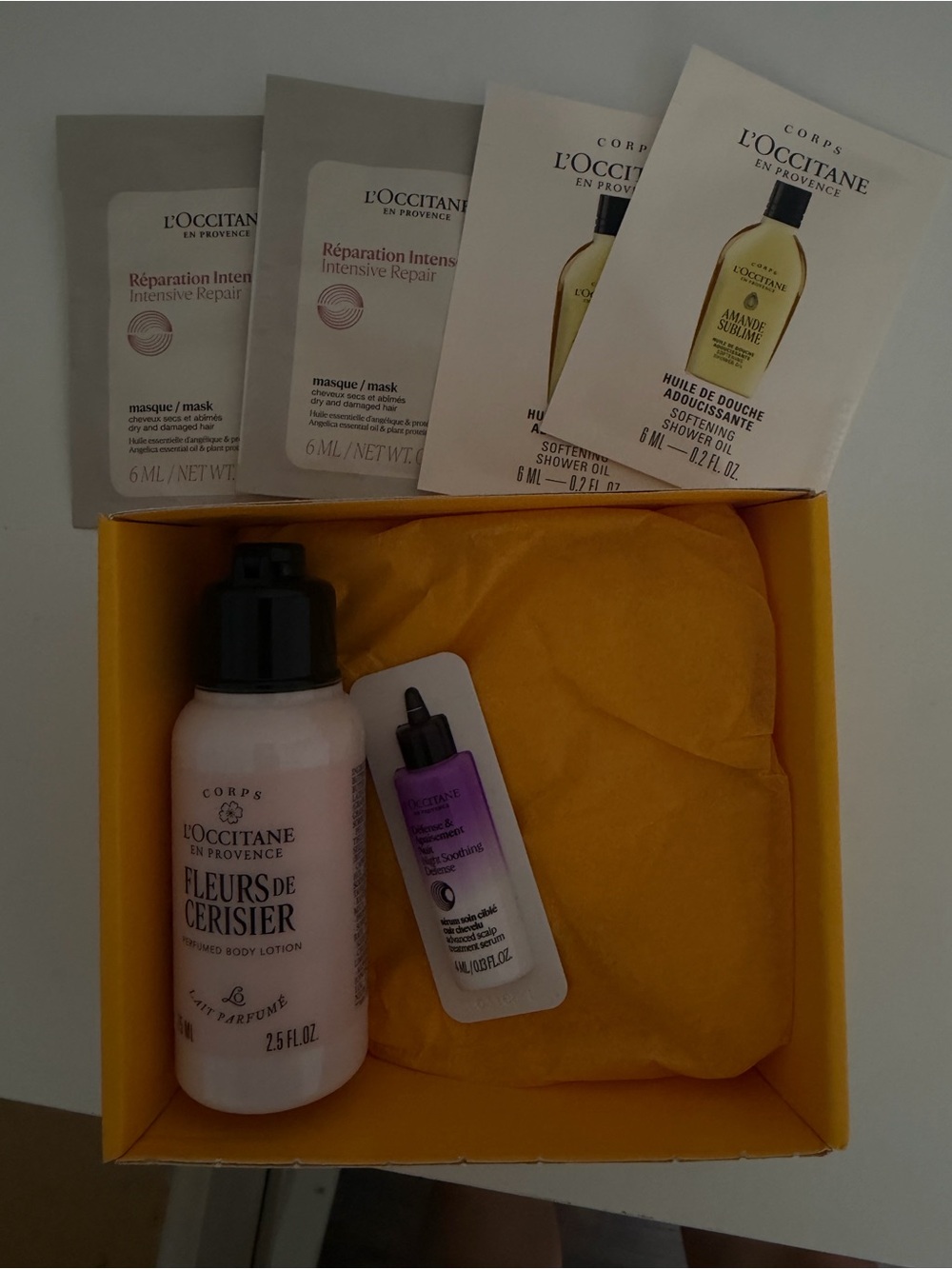 L'OCCITANE Pink Fleurs de Cerisier Body Lotion & Sample Set